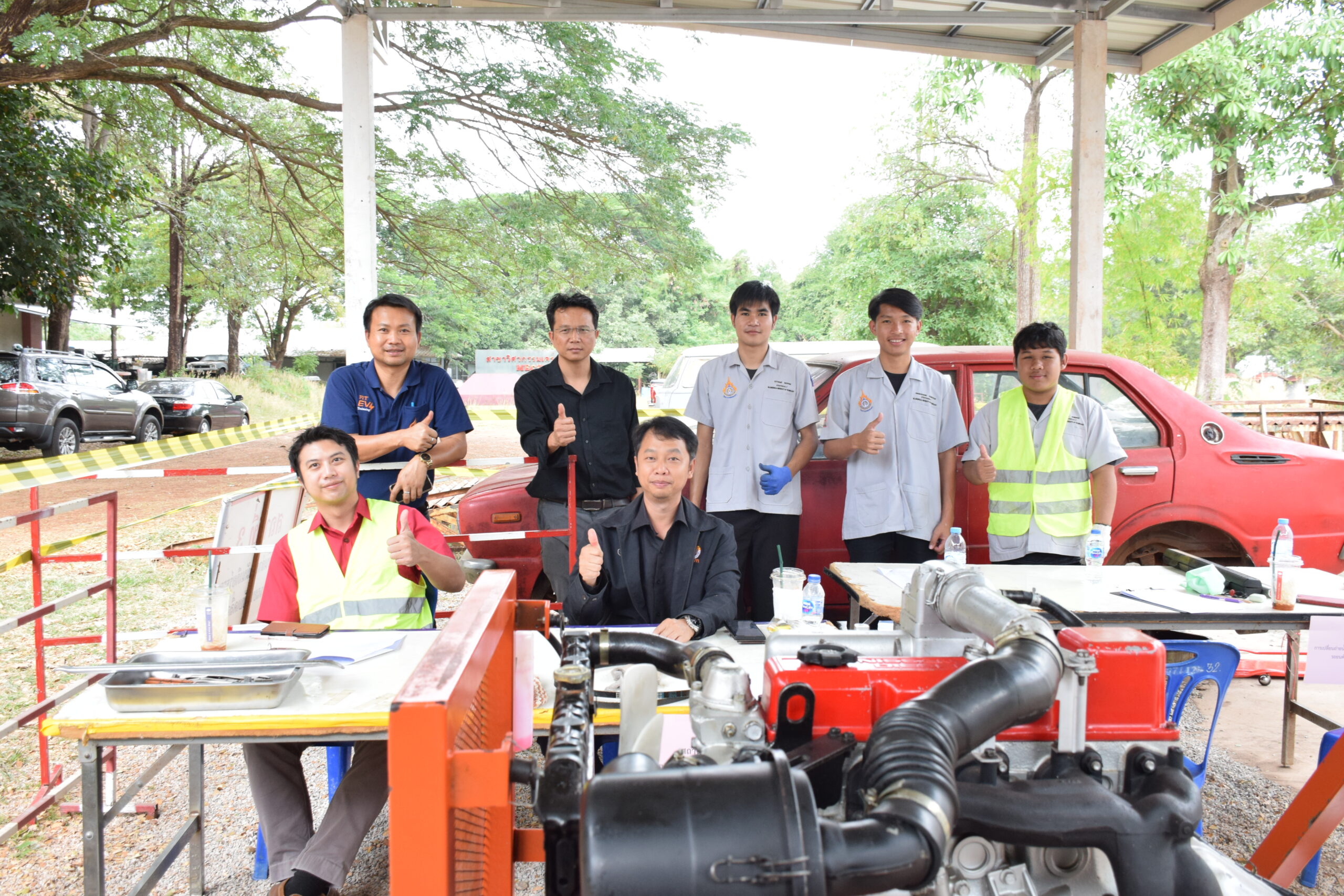 คณะอุตสาหกรรมและเทคโนโลยี ดำเนินการทดสอบมาตรฐานฝีมือแรงงาน สาขาช่างบำรุงรักษารถยนต์ ระดับ 1
